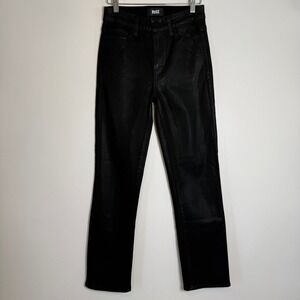 PAIGE Cindy Black Coated‎ Skinny Jeans Women's Size 25